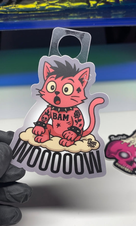 “WOOO” Waterproof Sticker