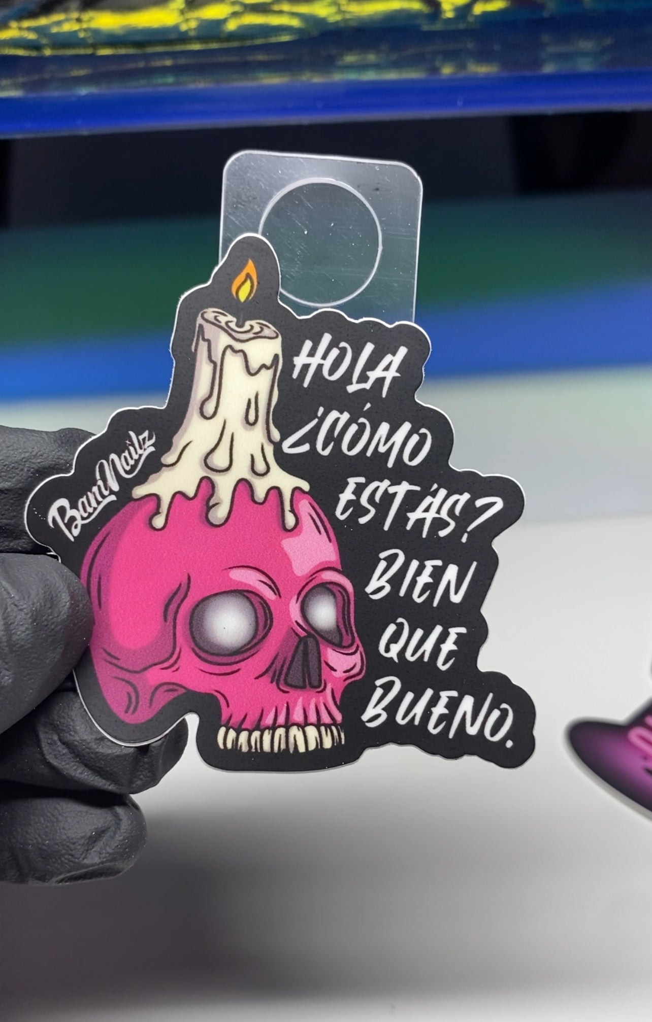 “HOLA” Waterproof Sticker
