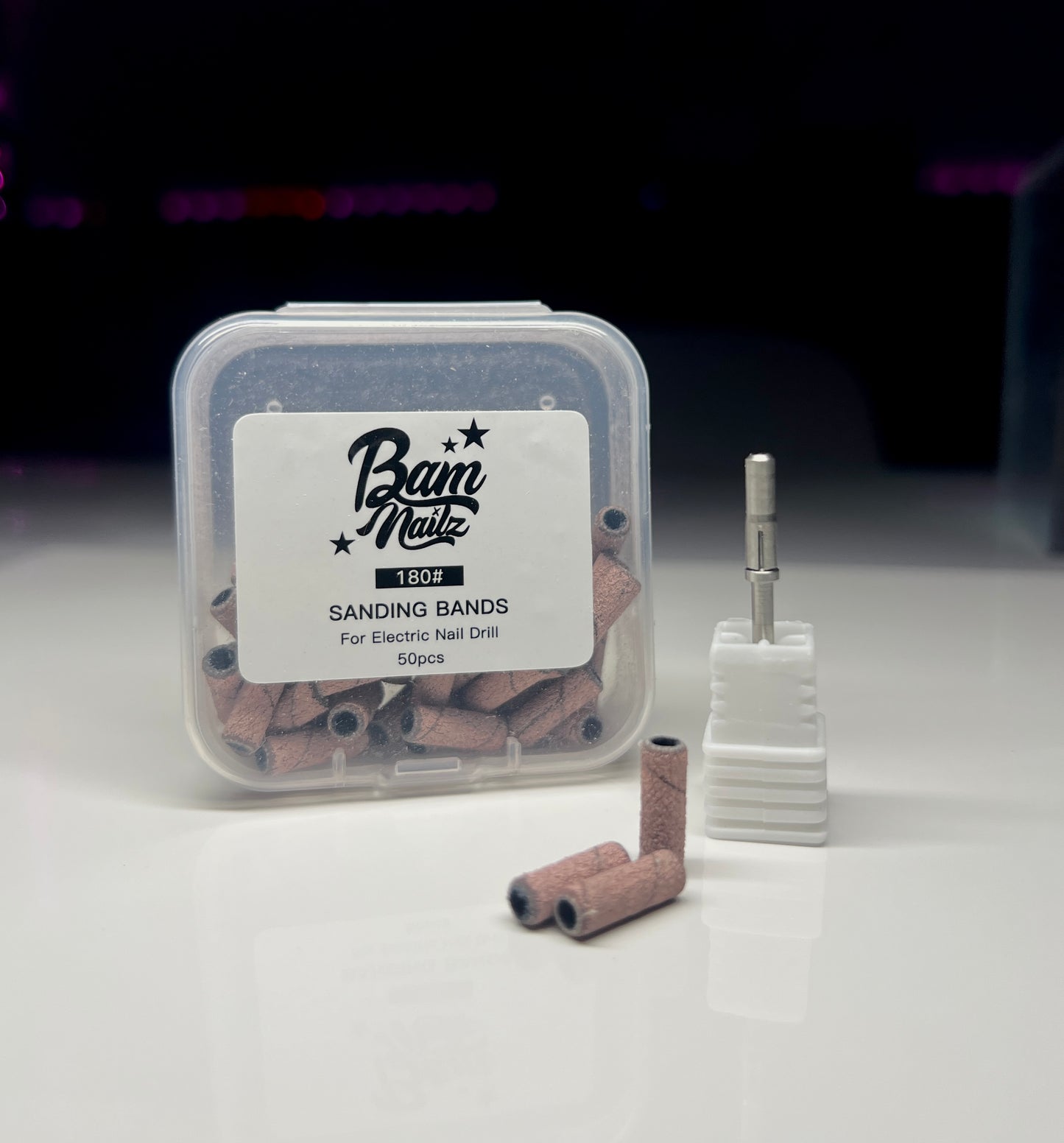 “NAIL PREP SANDING BANDS” #180 50pcs
