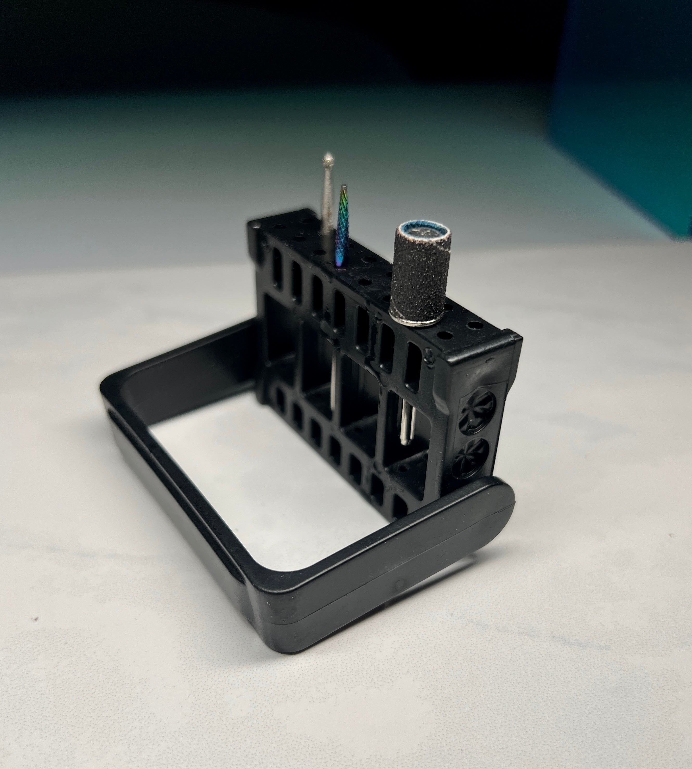 “BIT HOLDER STAND” Black – Bamnailz LLC
