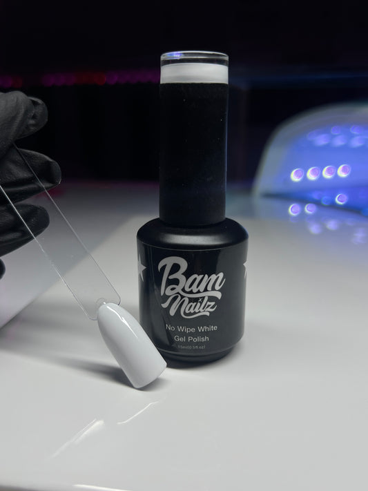 “NO WIPE WHITE” 15ml Gel Polish