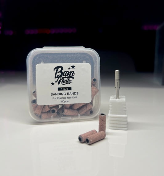 “NAIL PREP SANDING BANDS” #180 50pcs