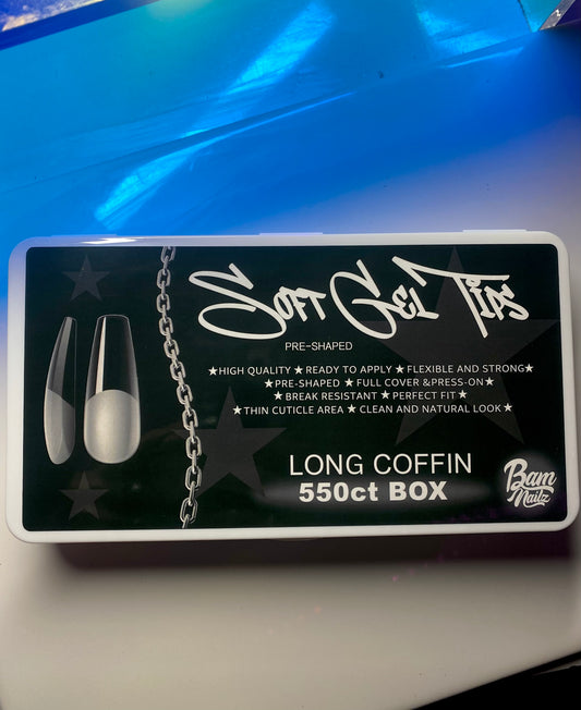“LONG COFFIN” 550ct Gel Tips